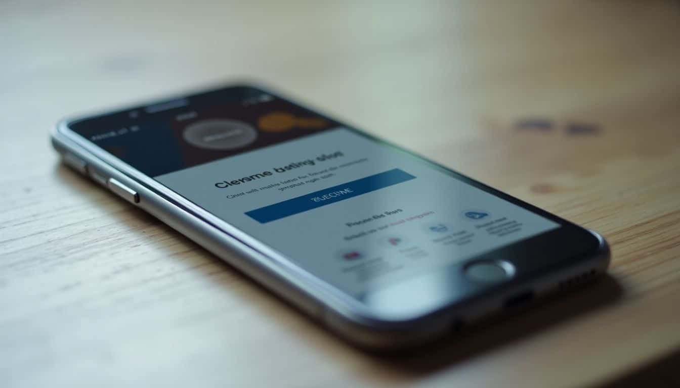 A modern website interface with an eye-catching CTA button.