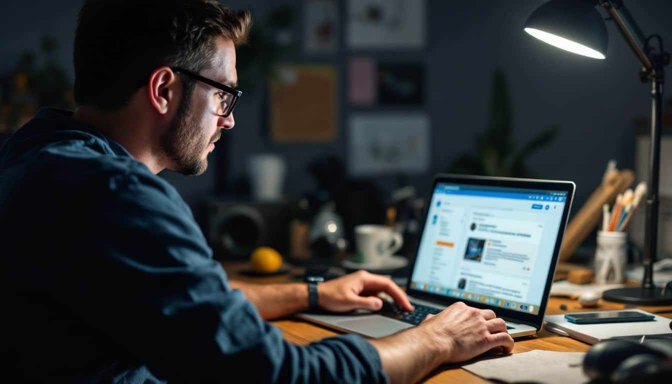 A person customizing a Google Reviews Widget on their laptop.